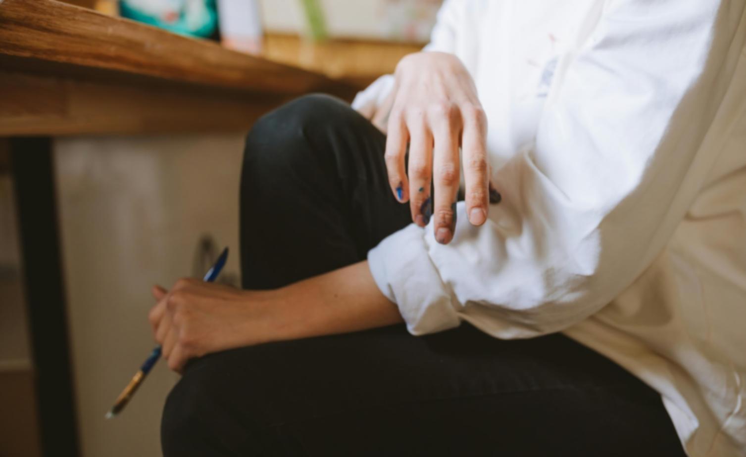 Figure drawing session showing detailed sketching technique